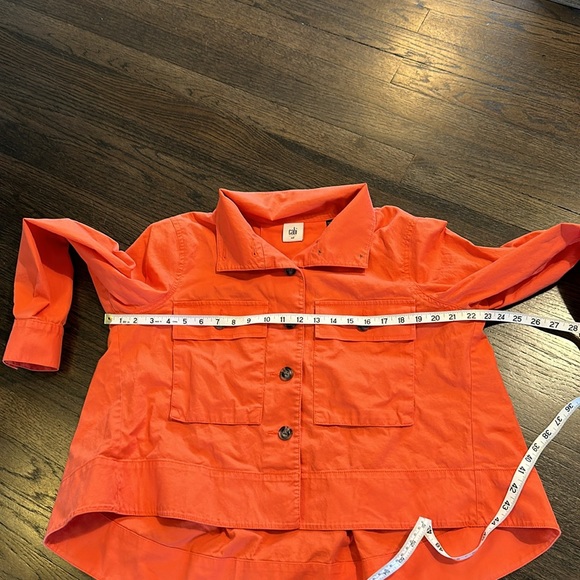 CAbi 5098 Tiger Lily Resort Orange Jacket Soft Medium M EUC - Picture 6 of 8